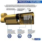 High-Security 50mm Euro Cylinder Lock with Keys