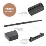 Door Barricade,Door Lock Latch,Black-30-40" Adjustable,Door Barricade Security bar,Security bar for Front Door,Doorricade Security Door bar,Door Security bar from Inside,Door Security bar