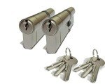 2-Pack High Security Euro Door Lock Cylinders