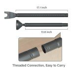 Aglaiprty Upgraded Door Security Bar & Sliding Patio Bar, Strong Safety Door Stoppers, Adjustable Jammer for Home, Apartment, Travel (Black)