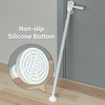 Aglaiprty Upgraded Door Security Bar & Sliding Patio Bar, Strong Safety Door Stoppers, Adjustable Jammer for Home, Apartment, Travel (White)