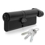 XFORT Matt Black Euro Cylinder Lock with Keys