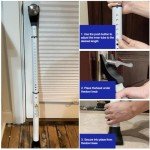 Sliding Patio Door Security Bar Door Brace Adjustable Home Security Door Bar Telescopic Sliding Door Locking Pole Non Slip Door Stop for Doors Window