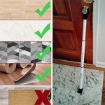 Sliding Patio Door Security Bar Door Brace Adjustable Home Security Door Bar Telescopic Sliding Door Locking Pole Non Slip Door Stop for Doors Window