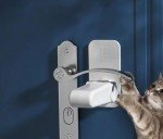 EWANTO Child Safety Window Lock White Baby Safety Locks Door Lock for Gluing for Children and Pets Door Lever Locks