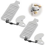 2 Pieces Portable Door Locks, Door Clamps, Travel Door Locks, Portable Locks, Door Clamp Security Plugs, Hotel Security Locks, Door Security Devices, Door Lock Accessories