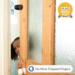 BABYGO® Baby Door Safety Stoppers | Anti-Slam Door Guards for Kids | Childproof Door Finger Protectors | Child Safety Locks for Home | 2-Piece Set Black