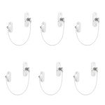 KOVOSCH Window Restrictor Locks for Kids Window Restrictors UPVC Baby Security Window Locks with Screws Keys for Baby Child Children Safety (6PK)