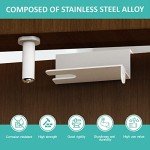 BILLROAD Child Safety Door Top Lock - Top Door Lock for Kids Safety Sturdy Metal Toddler Door Lock Adjustable Child Proof Door Top Lock for 0.8-2 inch Thick Interior Doors