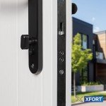 XFORT Matt Black Euro Cylinder Lock with Keys