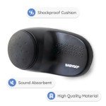 BABYGO® Baby Door Safety Stoppers | Anti-Slam Door Guards for Kids | Childproof Door Finger Protectors | Child Safety Locks for Home | 2-Piece Set Black