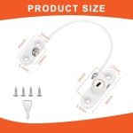 KOVOSCH Window Restrictor Locks for Kids Window Restrictors UPVC Baby Security Window Locks with Screws Keys for Baby Child Children Safety (6PK)