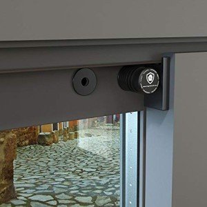 Magnetolock V2.0 (Black) Safety Lock for Windows and Sliding Doors. Lock with Closed and Open Window. Child Safety, Baby and Pets Safe.