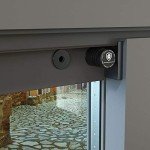 Magnetolock V2.0 (Black) Safety Lock for Windows and Sliding Doors. Lock with Closed and Open Window. Child Safety, Baby and Pets Safe.