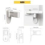 Home Secure™ Door Lever Locks. Self Adhesive Baby Door Safety Locks. Child-Proof & Pet-Proof Door Lever Locks (2 Pack)