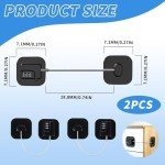 2 Pcs Home Password Fridge Lock, Adults Safety Fridge Locks Children Safety Refrigerator Door Lock, Code Lock Without Drilling with Keyfor Door Drawer Fridge Freezer Windows with Strong Adhesive