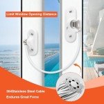 KOVOSCH Window Restrictor Locks for Kids Window Restrictors UPVC Baby Security Window Locks with Screws Keys for Baby Child Children Safety (6PK)