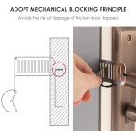 2 Pieces Portable Door Locks, Door Clamps, Travel Door Locks, Portable Locks, Door Clamp Security Plugs, Hotel Security Locks, Door Security Devices, Door Lock Accessories