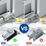 RELIANCER 8 Sets Sliding Window Locks,Aluminum Security Door Window Stoppers,Adjustable Security Window Locks for Horizontal & Vertical Windows Doors,Child Proof Slider Window Locks for Home Safety