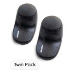 BABYGO® Baby Door Safety Stoppers | Anti-Slam Door Guards for Kids | Childproof Door Finger Protectors | Child Safety Locks for Home | 2-Piece Set Black