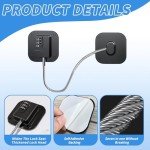 2 Pcs Home Password Fridge Lock, Adults Safety Fridge Locks Children Safety Refrigerator Door Lock, Code Lock Without Drilling with Keyfor Door Drawer Fridge Freezer Windows with Strong Adhesive