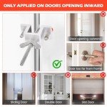Portable Door Lock Dual Adjustable Design,Home Door Safety Lock from Inside,Thickened Durable Portable Lock for Door,Easy Carry Door Safety Lock for Home,Apartment,Hotel,Dormitory