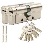 70mm Anti-Snap Euro Door Lock Cylinder - 2 Pack