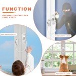 KOVOSCH Window Restrictor Locks for Kids Window Restrictors UPVC Baby Security Window Locks with Screws Keys for Baby Child Children Safety (6PK)