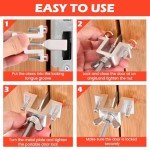 Portable Door Lock Dual Adjustable Design,Home Door Safety Lock from Inside,Thickened Durable Portable Lock for Door,Easy Carry Door Safety Lock for Home,Apartment,Hotel,Dormitory