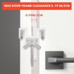 Portable Door Lock Dual Adjustable Design,Home Door Safety Lock from Inside,Thickened Durable Portable Lock for Door,Easy Carry Door Safety Lock for Home,Apartment,Hotel,Dormitory