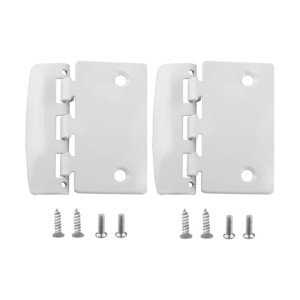Flip Action Door Lock – Reversible Privacy Lock with Anti-Lock Out Screw for Child Safe Mode & Home Defense, Door Flip Lock Provides Defender Security, White, 2-Pack