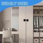 2 Pcs Home Password Fridge Lock, Adults Safety Fridge Locks Children Safety Refrigerator Door Lock, Code Lock Without Drilling with Keyfor Door Drawer Fridge Freezer Windows with Strong Adhesive