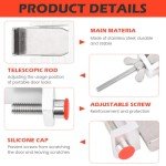 Portable Door Lock Dual Adjustable Design,Home Door Safety Lock from Inside,Thickened Durable Portable Lock for Door,Easy Carry Door Safety Lock for Home,Apartment,Hotel,Dormitory