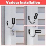 2 Pack Door Chain Lock,Door Locks for Kids Safety Sturdy Premium Thickened Chain Door Locks Security Door Chain Stainless Steel Chain Locks for Inside Door Child Proof Apartment Front Chain Door Guard