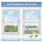 Sliding Window Locks,Window Locks for Horizontal Sliding Windows,Window Security Lock with Key,Adjustable Aluminum Easv to Install Window Stopper,Window Locks for Up and Down Windows (10 Sets Silver)
