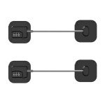 2 Pcs Home Password Fridge Lock, Adults Safety Fridge Locks Children Safety Refrigerator Door Lock, Code Lock Without Drilling with Keyfor Door Drawer Fridge Freezer Windows with Strong Adhesive