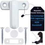 Akyandoo Window Lock Window Lock Window Lock Burglary Protection Child Lock Pack of 10 White