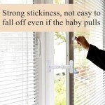 1PCS Baby Window Safety Lock, No Drilling Required for Window Protection Lock, Child Window Limit Safety Lock, Adjustable Window Limit Lock Device(White）