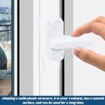8Pcs Sash Jammer Blocker, Door Jammer Sash Window Locks for Upvc Windows, Window Lock Window Locks for Inside Doors - Door & Window Lock Anti Theft (Grey)