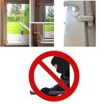Akyandoo Window Lock Window Lock Window Lock Burglary Protection Child Lock Pack of 10 White