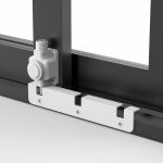 WELLOCKS Sliding Glass Door Lock Child Safety Lock for Sliding Door and Window Top or Bottom Rails for Backyards, Balconies, Apartments(White)