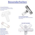 Akyandoo Window Lock Window Lock Window Lock Burglary Protection Child Lock Pack of 10 White