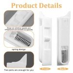 COMNICO Window Tilt Latch Replacement, 4Pcs Window Locks Latches Sliding Window Locks Snap-in White Spring Loaded Window Latch for Window Replacement Parts