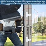 8Pcs Sash Jammer Blocker, Door Jammer Sash Window Locks for Upvc Windows, Window Lock Window Locks for Inside Doors - Door & Window Lock Anti Theft (Grey)