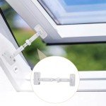 1PCS Baby Window Safety Lock, No Drilling Required for Window Protection Lock, Child Window Limit Safety Lock, Adjustable Window Limit Lock Device(White）