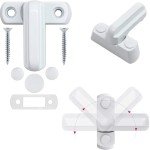 Akyandoo Window Lock Window Lock Window Lock Burglary Protection Child Lock Pack of 10 White