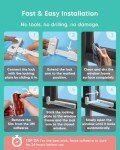 AYCORN® Baby Safety Window Lock - Baby Proofing Window Door Lock for Child, Dog, Cat & Home Security 30 Second Install (No Drilling) with 3M Adhesive