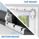 WELLOCKS Sliding Glass Door Lock Child Safety Lock for Sliding Door and Window Top or Bottom Rails for Backyards, Balconies, Apartments(White)