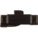 Brixwell 50-603B Single Hung Black Sash Lock w/Screws, 1 Set Per Polybag