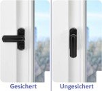 Akyandoo Window Lock Window Lock Window Lock Burglary Protection Child Lock 4 x Window Lock Black